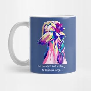 Afghan Hound Dog’s Portrait in Digital Pop Art Mug